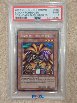 Yu-Gi-Oh! Exodia The Forbidden One Dark Duel Stories DDS-003 PSA 9 Mint Yugioh - Image 1
