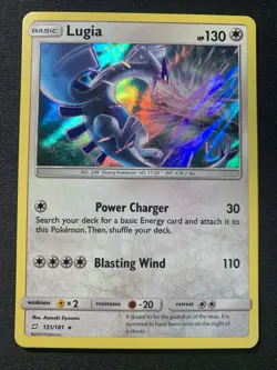 Pokemon Lugia TCG 131/181 SM-Team Up Holo Rare Card Near Mint - Image 1