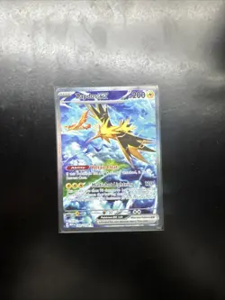 PokÃ©mon TCG Zapdos EX Holo Card 202/165 Scarlet & Violet 151 Sir NM Condition - Image 1