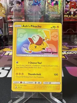 Pokemon Ash's Pikachu SM108 Black Star 'I Choose You' Promo Card TCG Sealed - Image 1