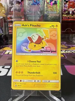 Pokemon Ash's Pikachu SM108 Black Star 'I Choose You' Promo Card TCG Sealed - Image 2