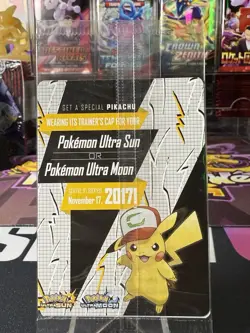 Pokemon Ash's Pikachu SM108 Black Star 'I Choose You' Promo Card TCG Sealed - Image 3