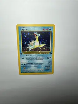 1999 PokÃ©mon TCG Lapras 1st Edition Fossil Holo Unlimited Rare Card 10/62 - Image 1
