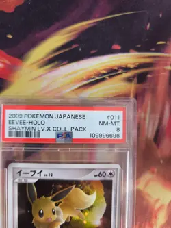 Pokemon Card Eevee Eevee Lv. 12 Holo Platinum Shaymin Lv. X Coll Japanese PSA 8 - Image 4