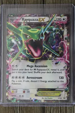 Pokemon TCG Rayquaza EX XY66 XY Holo Full Art Black Star Promo - Image 1