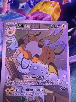 PokÃ©mon TCG Raichu Illustration Card 211/193 Paldea Evolved - Image 2