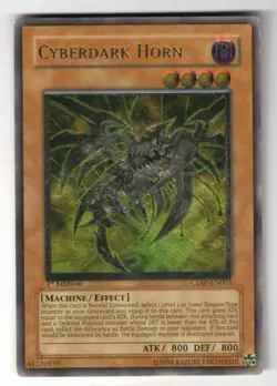 CYBERDARK HORN CDIP-EN001 ULTIMATE RARE 1ST EDITION YUGIOH LIGHTLY PLAYED - Image 1