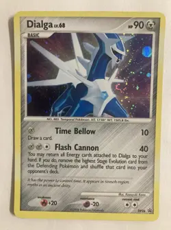 Dialga LV.68 Holo Rare Black Star Promo Card Diamond & Pearl DP26 - Image 1
