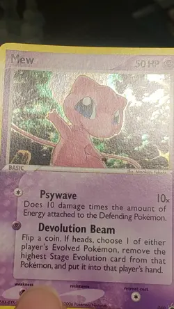 2006 Mew 040 Holo Nintendo Black Star PROMO pokemon card - LP - Image 3