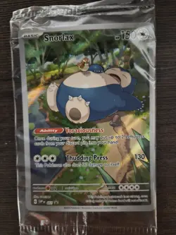 PokÃ©mon TCG Scarlet & Violet Snorlax Promo Card SVP 051 Full Art Holo - Image 1