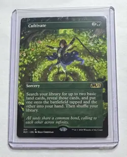 Cultivate #317 Core Set 2021 Rare Alternate Art MTG NM/M - Image 1
