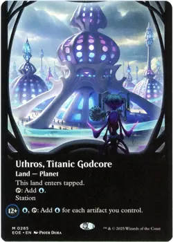 Uthros, Titanic Godcore (Borderless) 0285 Edge of Eternities MTG NM - Image 1