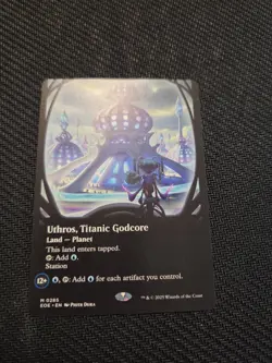 Uthros, Titanic Godcore (Borderless) 0285 Edge of Eternities MTG NM - Image 1