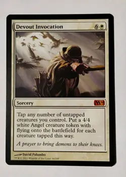 Devout Invocation MTG, Core Set 2014 (M14), NM, Mythic Rare Sorcery, NM - Image 1