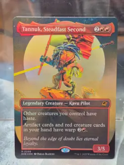 296 Tannuk, Steadfast Second Triumph FOIL BORDERLESS Edge of Eternities MTG Card - Image 1