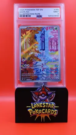 2024 POKEMON TEF EN-TEMPORAL FORCES ILLUSTRATION RARE #165 DEERLING PSA 9 #165 - Image 1