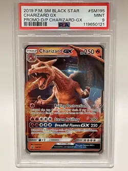 2019 Pokemon Sun & Moon Detective Pikachu SM195 Charizard GX PSA 9 Mint - Image 1