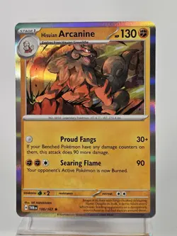 Pokemon Scarlet & Violet Twilight Masquerade HISUIAN ARCANINE 100/167 Holo Rare - Image 1