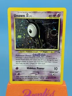 Unown A 14/75 Holo Rare Neo Discovery Pokemon TCG LP - Image 2