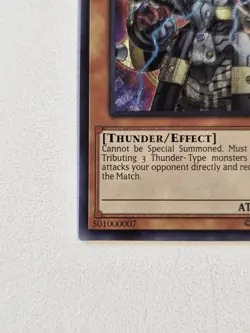 Emperor of Lightning WCPS-EN702 REPLICA World Championship Yugioh Prize Card UTR - Image 5