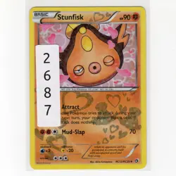 Pokémon TCG Stunfisk RC12/RC25 BW Legendary Treasures Holo Card EN-LP 2013 - Image 3