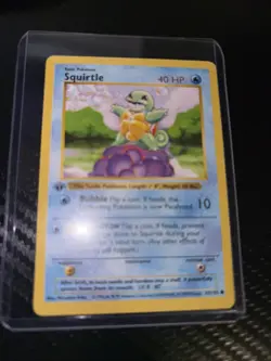 Pokémon Squirtle TCG Base Set 1st Edition Common Card 63/102 - Image 3