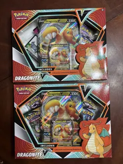 Pokemon- “Dragonite V Box” - Collection Box - New/Factory Sealed. Lot Of 2 Boxes - Image 1