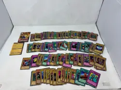 Yugioh Yu-Gi-Oh 153 Card Lot + Rule Book Vintage - Image 1