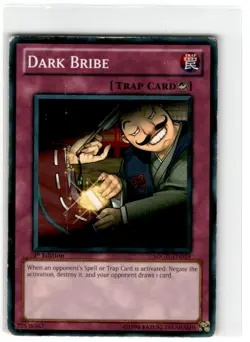 Yu-Gi-Oh! Dark Bribe Common SDGU-EN039 Heavily Played 1st Edition - Image 3