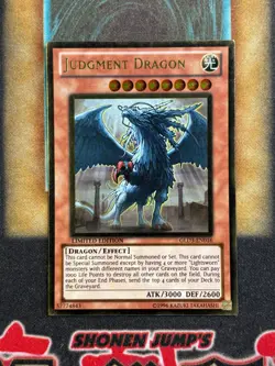 Yugioh Judgment Dragon GLD3-EN016 Gold Rare Limited Edition MP - Image 4