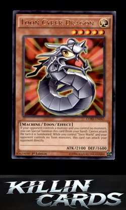1st Edition Toon Cyber Dragon CORE-EN043 Rare Clash of Rebellions YuGiOh Card NM - Image 3