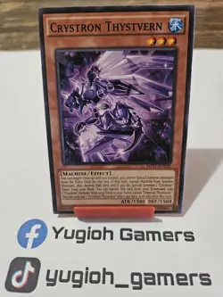 Yu-Gi-Oh Crystron Thystvern MP17  1st Edition Common Light Played - Image 1