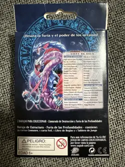 Yugioh Structure Deck Sealed Box First Edition  Fury From The Deep - “Spanish” - Image 8
