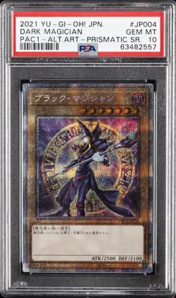 2021 YU-GI-OH! JAPANESE PRISMATIC ART COLLECTION #JP004 DARK MAGICIAN PSA 10 - Image 3