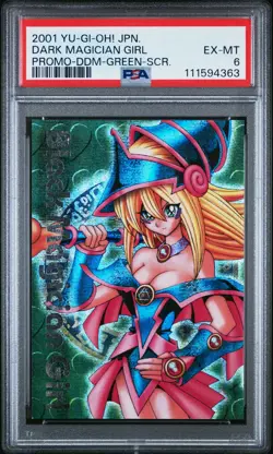 2001 YU-GI-OH! JAPANESE PROMO DARK MAGICIAN GIRL PSA 6 - Image 1