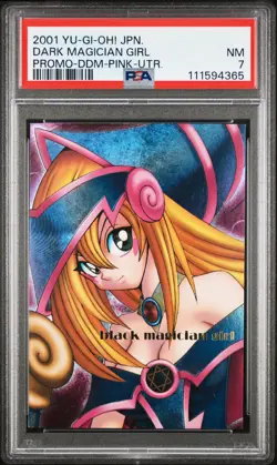 2001 YU-GI-OH! JAPANESE PROMO DARK MAGICIAN GIRL PSA 7 - Image 3