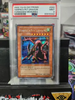 2002 Yu-Gi-Oh! FMR-002 Harpie's Pet Dragon PSA 9 - Image 1