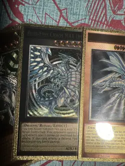 Yugioh Blue Eyes FULl Set GOLD ULTIMATE Waifu Card Girl Holo Anime YCS WC - Image 3