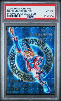 2001 YU-GI-OH! JAPANESE PROMO DARK MAGICIAN GIRL PSA 4 - Image 1
