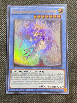 YuGiOh! - Saffira Divine Dragon of the Voiceless Voice LEDE-EN034 Ultra Rare NM - Image 3