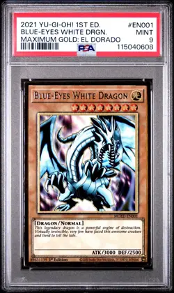 Blue-Eyes White Dragon MGED-EN001 Maximum Gold: El Dorado 1st Edition - Image 4