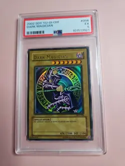 Yugioh 2002 PSA 5 DARK MAGICIAN SDY-006 ULTRA RARE UNLIMITED STARTER DECK YUGI 7 - Image 3