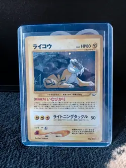 Pokemon Card - Raikou Neo Revelation Japanese 243 Holo Rare - Image 1