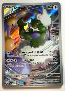 Tornadus 210 Pokemon TCG S&V White Flare Black Star Promo Card - Image 1