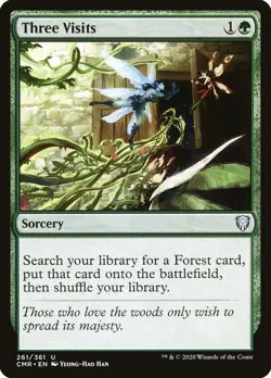 Mtg - Three Visits - Commander Legends (CMR) - Uncommon - NM Near Mint - Image 1
