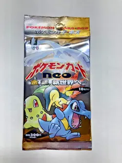 Pokemon Neo Genesis Booster Pack Vintage Japanese Edition Rare - Sealed 2000 - Image 1