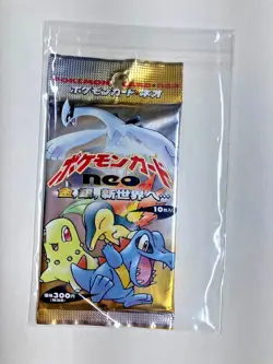 Pokemon Neo Genesis Booster Pack Vintage Japanese Edition Rare - Sealed 2000 - Image 6