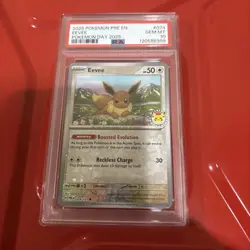 Eevee - (Pokemon Day 2025) (Reverse Cosmos Holo) 074/131, PSA 10  - Image 1