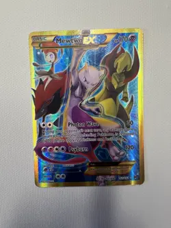 Pokemon Mewtwo EX 163/162 XY BREAKthrough Full Art Secret Rare NM- LP - Image 1