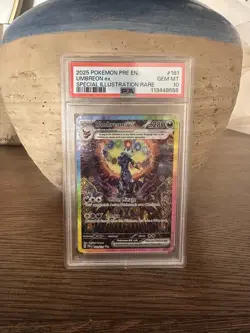 PokÃ©mon TCG Prismatic Evolutions Umbreon EX Card 161/131 SIR PSA 10 Gem Mint - Image 1